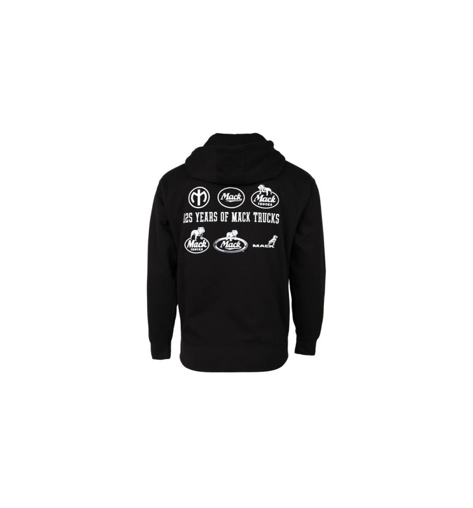 125th Anniversary Mack Logo Black Full Zip Hoodie